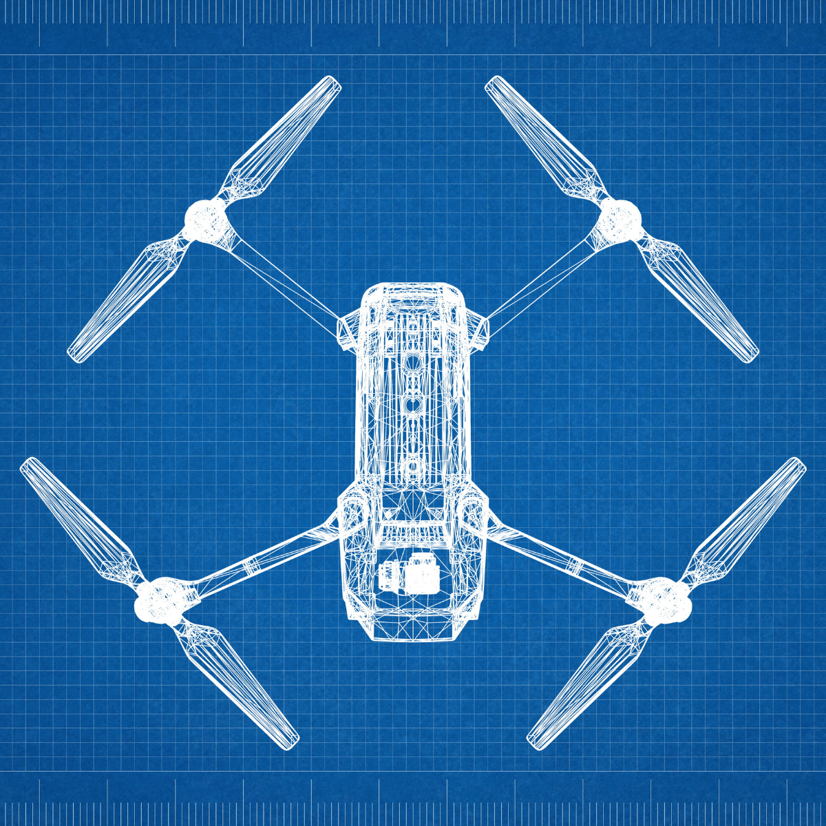 Drone blueprint from above