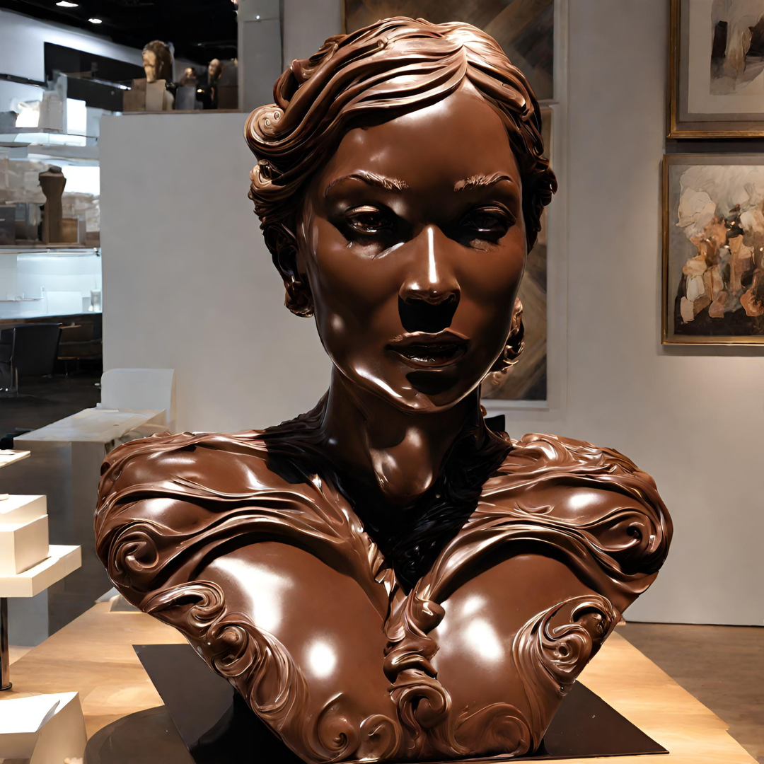 Woman Chocolate Sculpture